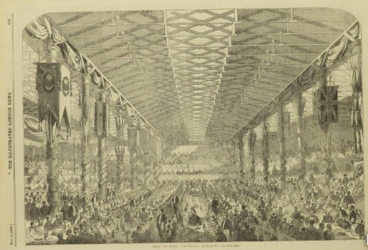 The Dublin Crimean Banquet, Illustrated London News 8th Nov 1856